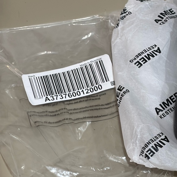 Aimee Kestenberg Black Just Saying Crossbody Stadium Bag NWT - Picture 2 of 7